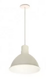 Nora Lighting NRLM-10ST2040WWLE4/96 10" RLM LED Shade W/96" Stem, CCT 40K, White Outer / White Inner Finish