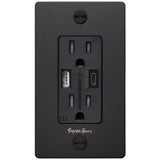 Buster + Punch NSC-023235 Complete Metal USB-A+C Duplex Outlet