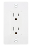 Buster + Punch NSC-143079 Electricity Single Duplex Outlet (White)