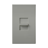 Lutron NT-1000-GR Nova T Slide-to-Off Dimmer, Single Pole, 1000W Incandescent/Halogen, Gray Finish