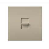 Lutron NT-2000-TP Nova T Single-pole Slide-to-off Dimmer - 2000W Max - Taupe Finish