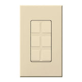 Lutron NT-6PF-BE Nova T Field Customizable 6-Port Frame, Beige Finish