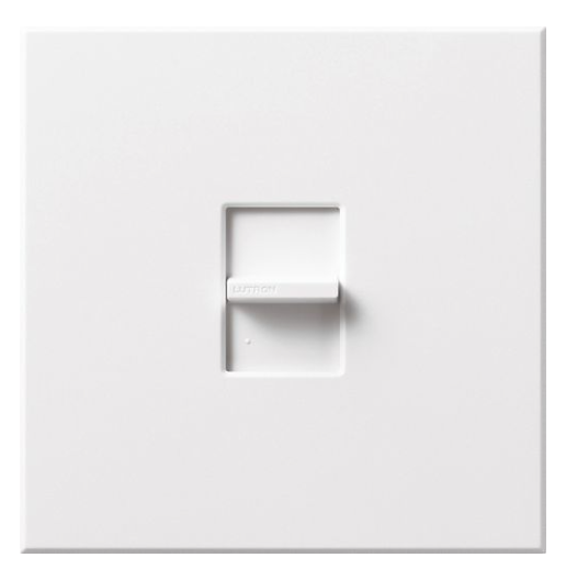 Lutron NT-L-NFB-WH Nova T Wall Plate Kit, 1-Gang, Fits 1 Large Nova T/Nova Control, No Fins Broken, Matte Finish, White