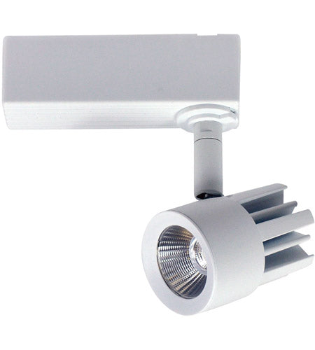 Nora Lighting NTE-850L930X10AW 720lm Aiden LED Track Head 23 Degree Spot included,43 Degree Flood installed 3000K , 90 CRI White Finish