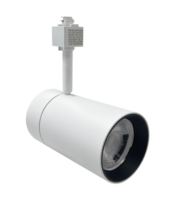 Nora Lighting NTE-866L927FW Max XL LED Track Head Ceiling Light, Flood Optic, Lumens 3650Lm, Color Temperature 2700K, White Finish