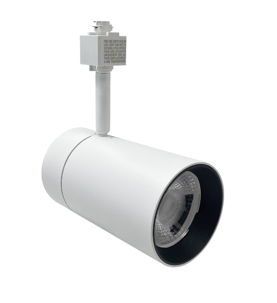 Nora Lighting NTE-866L927NW/J Max XL J-Style LED Track Head Ceiling Light, Narrow Flood Optic, Lumens 3650Lm, Color Temperature 2700K, White Finish