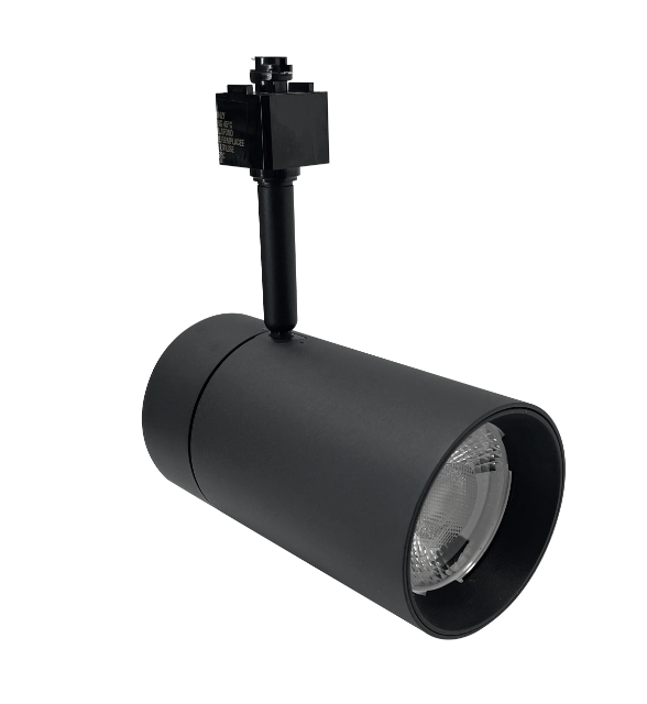 Nora Lighting NTE-866L930FB/L Max XL L-Style LED Track Head Ceiling Light, Flood Optic, Lumens 3650Lm, Color Temperature 3000K, Black Finish