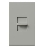 Lutron NTELV-300-GR Nova T Slide to Off Dimmer W/Single Pole, 300W Electronic Low Voltage, Gray Finish