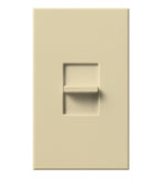 Lutron NTELV-600-IV Nova T Slide to Off Dimmer W/Single Pole, 600W Electronic Low Voltage, Ivory Finish