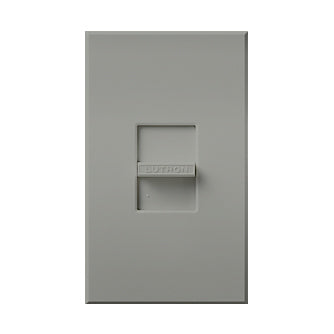 Lutron NTFSQ-GR Nova T Slide-to-Off Quiet 3-Speed Fan Control, Single Pole, 120V, 1.5A, Gray Finish