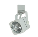 Nora Lighting NTH-682W/J 1 Light MR16 Mini Cube J-Style Track Head-7 Inches Tall and 2.25 Inches Wide, Gu10 Socket White