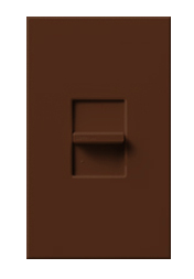 Lutron NTLV-1000-277-SI Nova T 277V / 800W Magnetic Low Voltage Single Pole Slide-to-Off Dimmer in Sienna, Matte Finish
