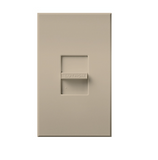 Lutron NTLV-1000-TP Nova T Slide-to-Off Dimmer, Single Pole, 120V, 1000VA (800W) Magnetic Low Voltage, Taupe Finish