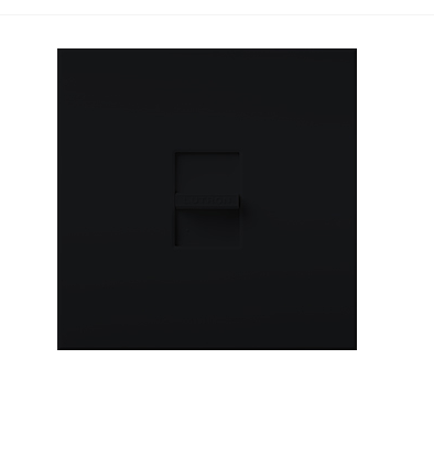Lutron NTLV-1500-BL Nova T Magnetic Low-voltage Single-pole Slide-to-off Dimmer - 1500VA - Black Finish