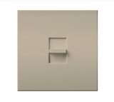 Lutron NTLV-1500-TP Nova T Magnetic Low-voltage Single-pole Slide-to-off Dimmer - 1500VA - Taupe Finish