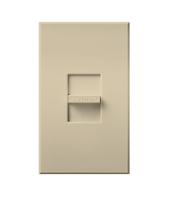Lutron NTLV-600-BE Nova T Slide-to-Off Dimmer, Single Pole, 120V, 600VA (450W) Magnetic Low Voltage, Beige Finish