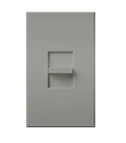 Lutron NTLV-600-GR Nova T Slide-to-Off Dimmer, Single Pole, 120V, 600VA (450W) Magnetic Low Voltage, Gray Finish