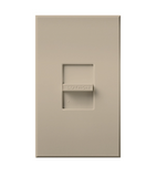 Lutron NTLV-600-TP Nova T Slide-to-Off Dimmer, Single Pole, 120V, 600VA (450W) Magnetic Low Voltage, Taupe Finish