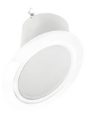 Nora Lighting NTM-616/45W 6" Super Sloped Reflector Trim, White Reflector / White Flange