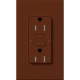 Lutron NTR-15-GFST-SI Nova T 15A 125V Tamper Resistant GFCI Receptacle, Sienna Finish