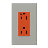 Lutron NTR-15-IG-OR-GR Nova T 15A 125V Isolated Ground Receptacle, Gray Finish