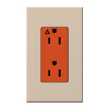 Lutron NTR-15-IG-OR-TP Nova T 15A 125V Isolated Ground Receptacle, Taupe Finish