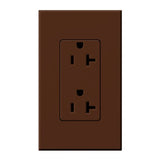 Lutron NTR-20-SI Nova T 20A 125V Duplex Receptacle, Sienna Finish