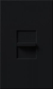 Lutron NTSTV-DV-BL T Single-Pole Dimmer - 8A MAX, 0-10VDC, Black Finish