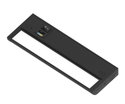 Nora Lighting NUDA-10TWB 10" Adjustable LEDUR Under Cabinet, Voltage 120V, Multi-Color Temperature, Black Finish