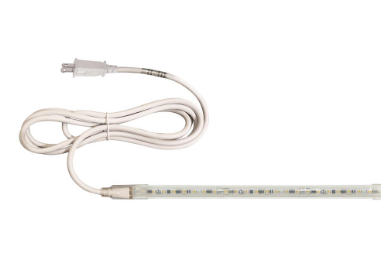 Nora Lighting NUTP13-W11-4-12-927/CP Custom Cut 11-ft, 4-in 120V Continuous LED Tape Light, 330lm / 3.6W per foot, 2700K, w/ Mounting Clips and 8' Cord & Plug