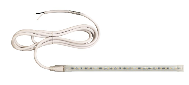 Nora Lighting NUTP13-W27-8-12-930/HW Custom Cut 27-ft, 8-in Continuous LED Tape Light, 330lm / 3.6W per foot, w/ Mounting Clips and 8' Hardwired Power Cord, Voltage 120V, Color Temperature 3000K