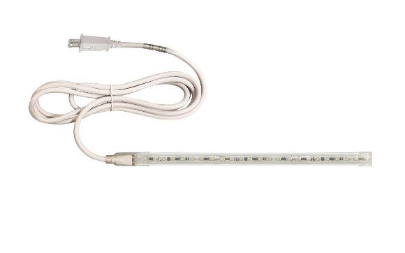 Nora Lighting NUTP13-W3-8-12-930/CP Custom Cut 3-ft, 8-in 120V Continuous LED Tape Light, 330lm / 3.6W per foot, 3000K, with Mounting Clips and 8' Cord & Plug