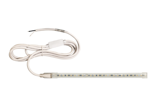 Nora Lighting NUTP13-W22-12-930/CP Custom Cut 22-ft 120V Continuous LED Tape Light, 330lm / 3.6W per foot, 3000K, with Mounting Clips and 8' Cord & Plug