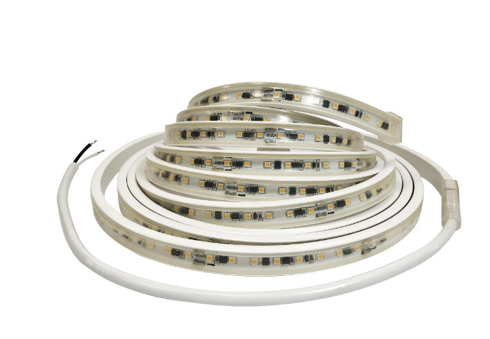 NORA Lighting NUTP13-W40-12-940/HWSP Custom Cut 40-ft Continuous Led Tape Light, 330lm / 3.6w Per Foot, , W/ Mounting Clips And 8' Hardwired Power Cord W/ Surge Protector, Voltage 120V, Color Temperature 4000k
