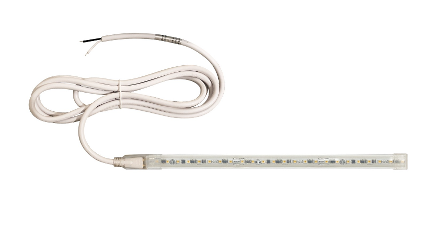 Nora Lighting NUTP13-W50-12-940/HW Custom Cut 50-ft 120V Continuous LED Tape Light, 330lm / 3.6W per foot, 4000K, With Mounting Clips and 8' Hardwired Power Cord