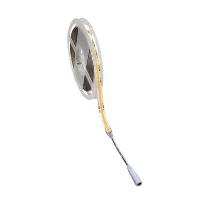 NORA Lighting NUTP15-COB24CV16-935 16.4-ft, 24V COB LED Tape Light, Lumens 200lm/Wattage 2.4W per foot, CCT 3500K, 90+ CRI, 120° Beam Spread, Maximum Length 40', with Seamless Light Line for Low Clearance and Reflective Surfaces