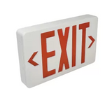 Nora Lighting NX-603D-LED Dual Color LED Exit Sign with Battery Backup, Selectable Red or Green Letters, White Housing