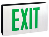 Nora Lighting NX-616-LED/G Die-Cast LED Self-Diagnostic Exit Sign with Battery Backup, Single-Faced Aluminum, Green Letters in Black Housing, 120/277VAC, 2.5W, Short Circuit & Brown-out Protection