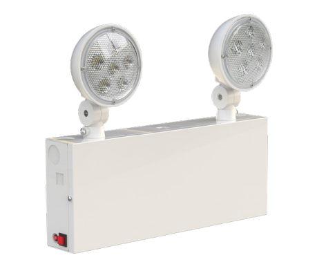 Westgate NYC-LED2BE LED Emergency Light, 2 Head 4W, 800LM, White Finish