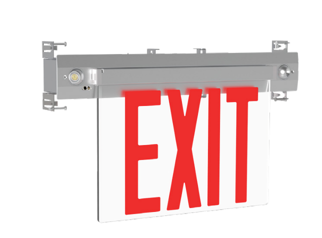 Westgate NYC-XTR-ELCL-1R-EM LED Exit & Emergency Light, 3.5W, Red, White Finish