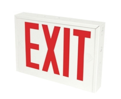 Orbit NYESL-W-1-AC Led Ny Steel Exit Sign White Housing 1f AC Only