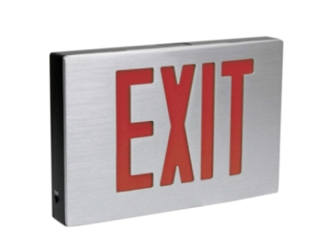 Orbit NYESLA-A-B-2-AC Led Ny Cast Al Exit Sign Al Housing Black Housing 2f Ac Only