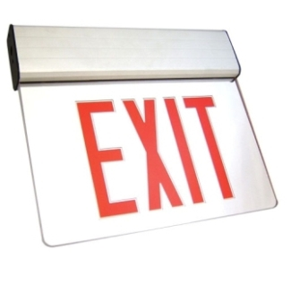 Orbit NYESSE-W-1-AC Led Ny Surface Edge-lit Exit Sign White Trm 1f Ac Only