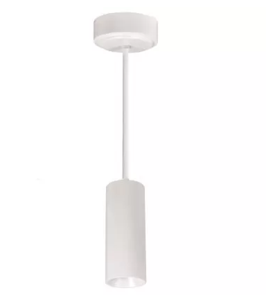 Nora Lighting NYLM-2ST30XWWLE3A/12 2" iLENE 12" Stem Mount Mini Cylinder, 1000lm, 15W, 3000K, Silver, 120V Triac/ELV Dimming