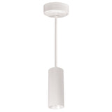 NORA Lighting NYLM-2STCDXWWLE4A/36 2" iLENE Stem Mounted LED Mini Cylinder - 15 Watt - Comfort Dim - 120-277 Volt -  Triac/ELV/0-10V, 36-Inch Stem - White Finish