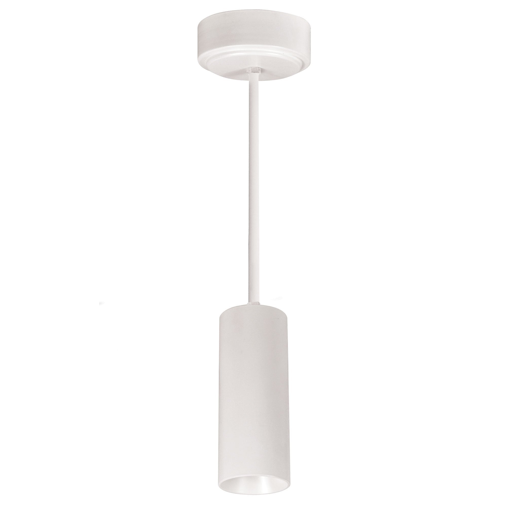 NORA Lighting NYLM-2STCDXWWLE3A/12 2" iLENE Stem-Mounted LED Mini Cylinder - 15 Watt - Comfort Dim - 120 Volt - Triac/ELV, 12-Inch Stem - White Finish