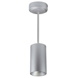 NORA Lighting NYLM-3STCDXSSLE4/12 3" iLENE Stem Mounted LED Mini Cylinder - 30 Watt - Comfort Dim - 120-277 Volt - Triac/ELV/0-10V, 12-Inch Stem - Silver Finish