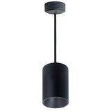 NORA Lighting NYLM-5STCDXBBLE4/12 5" iLENE Stem Mounted LED Mini Cylinder - 40 Watt - Comfort Dim (3100K to 2000K) - 120-277 Volt - Triac/ELV/0-10V - 12-Inch Stem - Black Finish