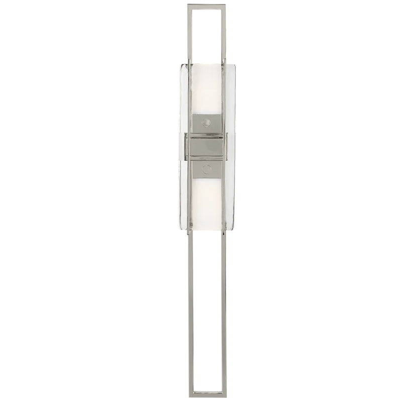 Visual Comfort Architectural 700WSDUE28N-LED927-277 Modern Mick De Giulio Duelle LED 28"  277V Wall Sconce Wall Light, Integrated LED - Finish: Polished Nickel