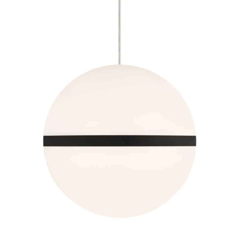 Visual Comfort Architectural 700FJHNEB-LEDS930 Modern 7" Mina Hanea 1-lt Freejack LED Pendant Ceiling Light - 12V - CCT: 3000K - Finish: Nightshade Black